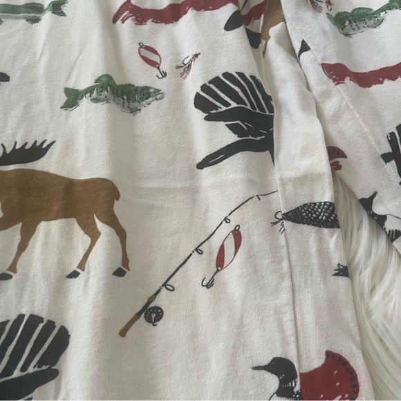 Hatley Men's Lake House Fishing Cabin Cotton Jersey Pajama Pant Size Large - Picture 4 of 6